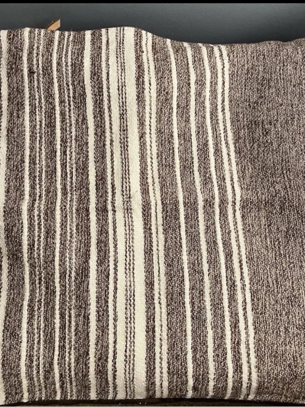 Crate&Barrel Brown and Cream Woven Pillow Covers (2)